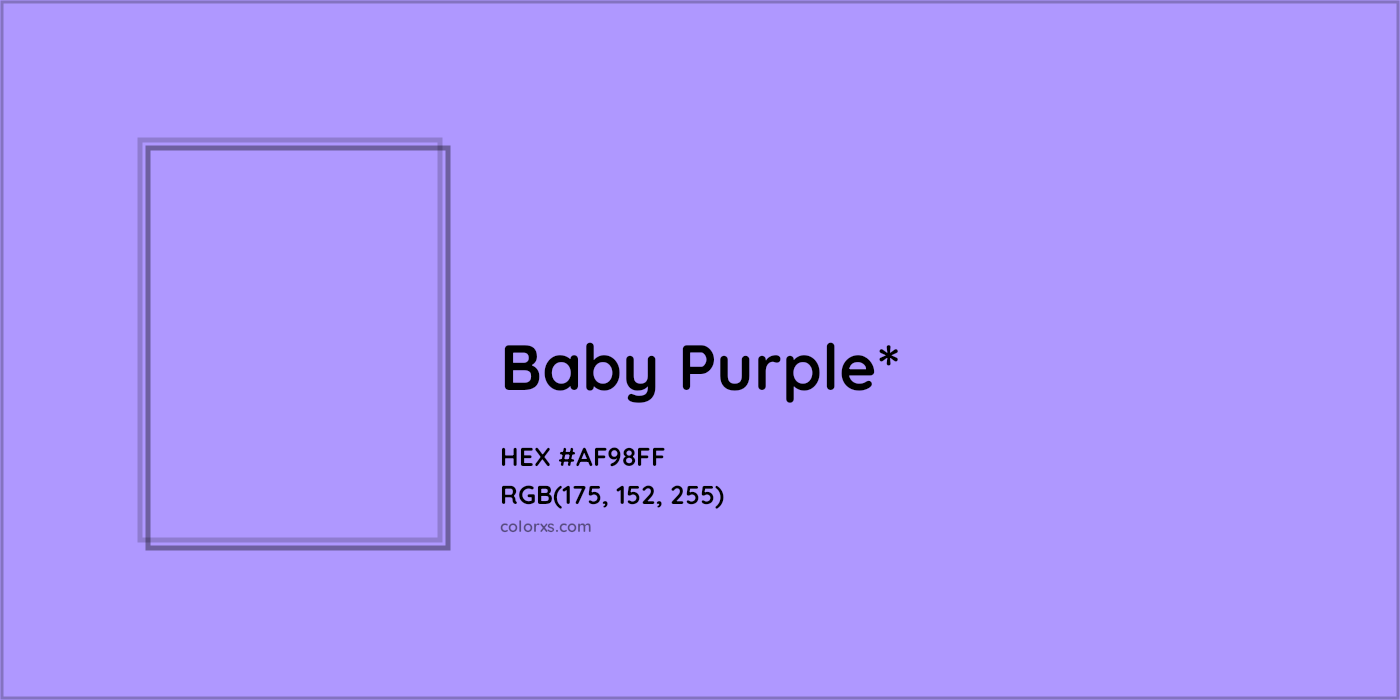 HEX #AF98FF Color Name, Color Code, Palettes, Similar Paints, Images