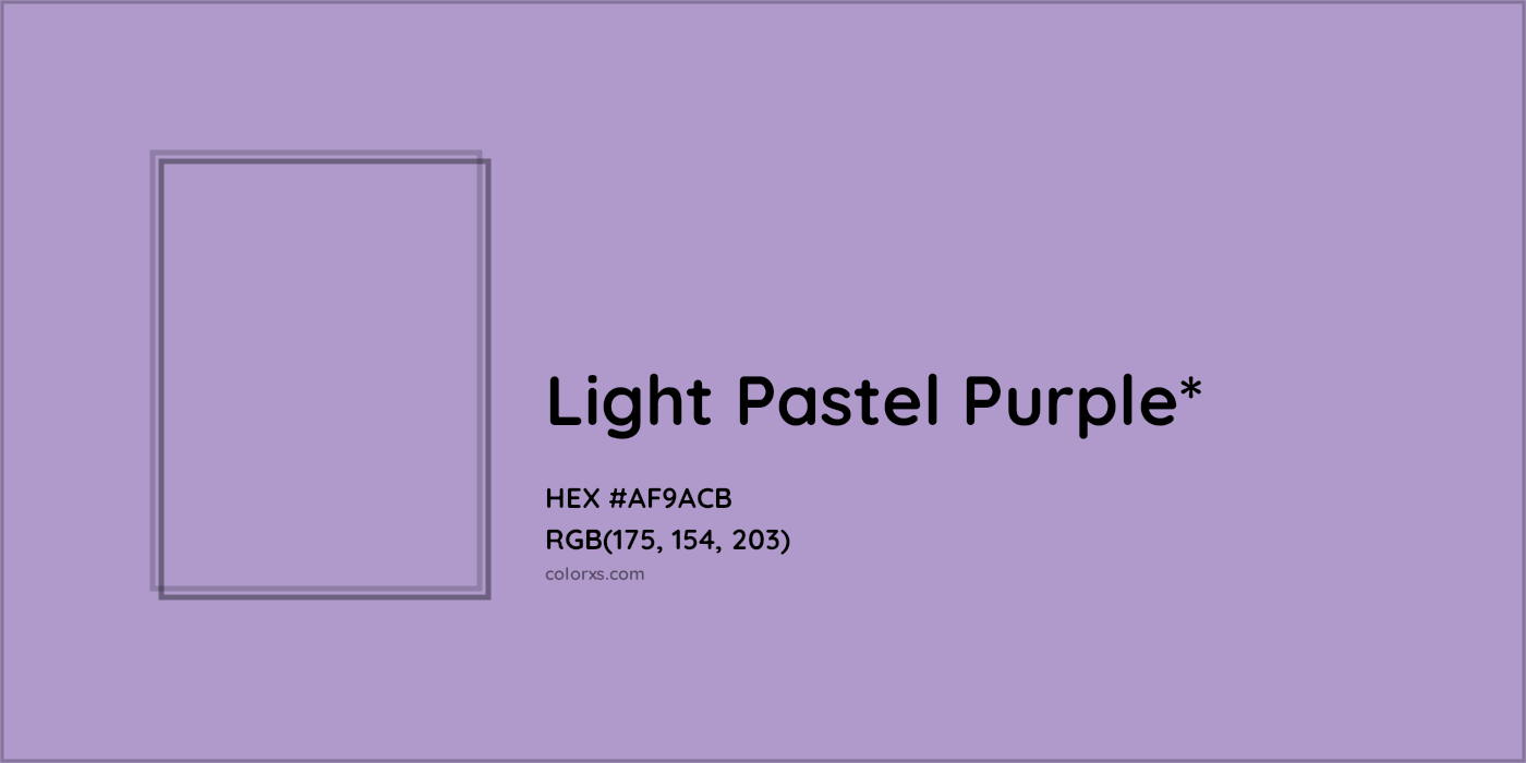 HEX #AF9ACB Color Name, Color Code, Palettes, Similar Paints, Images