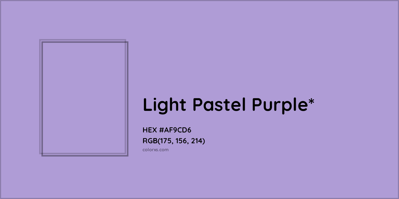 HEX #AF9CD6 Color Name, Color Code, Palettes, Similar Paints, Images