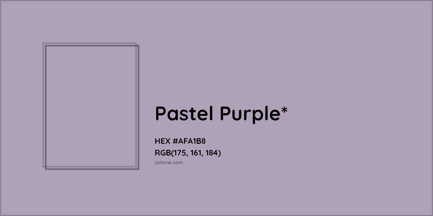 HEX #AFA1B8 Color Name, Color Code, Palettes, Similar Paints, Images