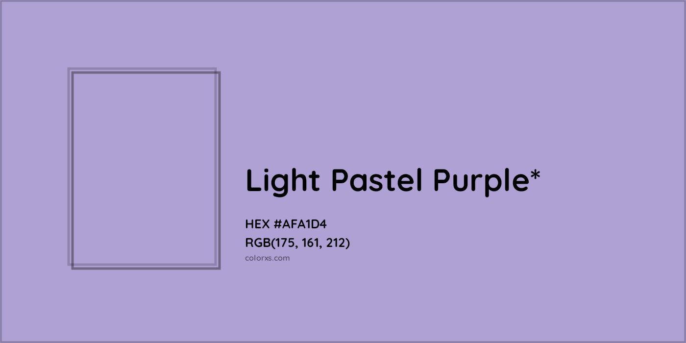 HEX #AFA1D4 Color Name, Color Code, Palettes, Similar Paints, Images
