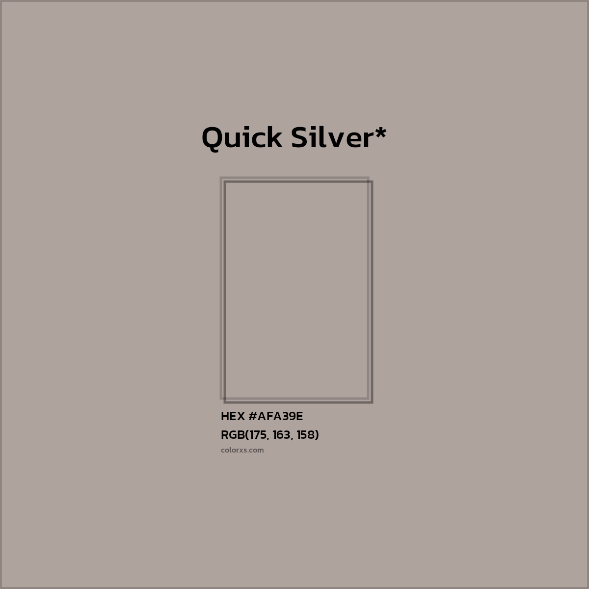 HEX #AFA39E Color Name, Color Code, Palettes, Similar Paints, Images