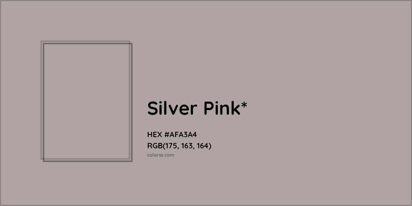 HEX #AFA3A4 Color Name, Color Code, Palettes, Similar Paints, Images