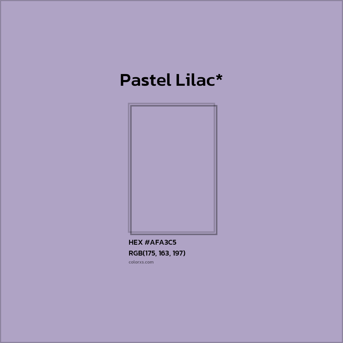 HEX #AFA3C5 Color Name, Color Code, Palettes, Similar Paints, Images