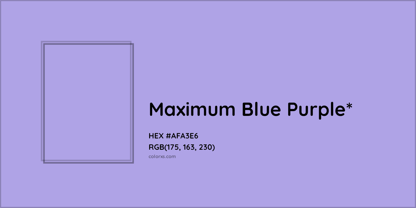 HEX #AFA3E6 Color Name, Color Code, Palettes, Similar Paints, Images