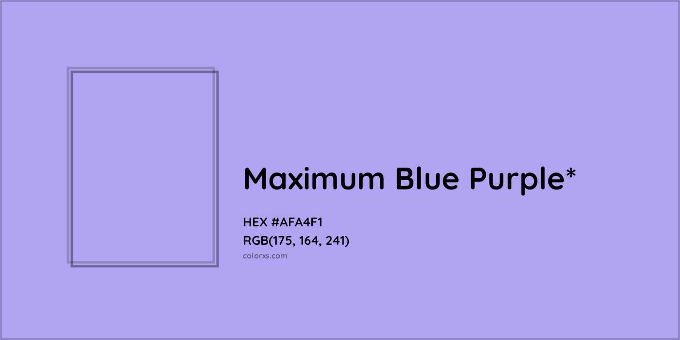 HEX #AFA4F1 Color Name, Color Code, Palettes, Similar Paints, Images