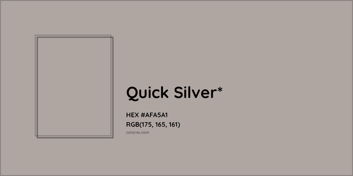 HEX #AFA5A1 Color Name, Color Code, Palettes, Similar Paints, Images