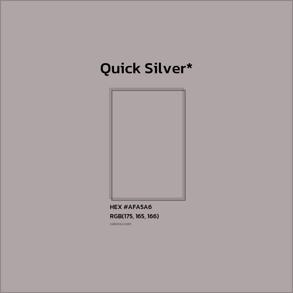 HEX #AFA5A6 Color Name, Color Code, Palettes, Similar Paints, Images