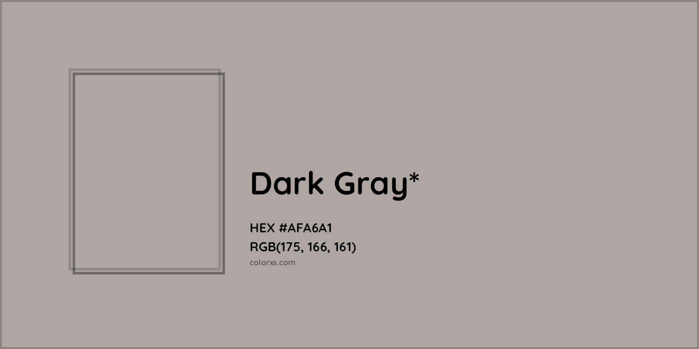 HEX #AFA6A1 Color Name, Color Code, Palettes, Similar Paints, Images