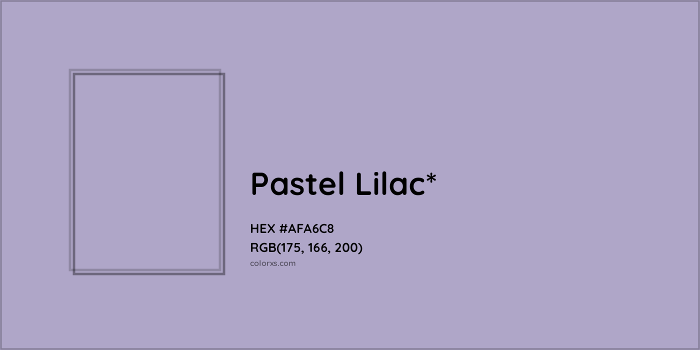 HEX #AFA6C8 Color Name, Color Code, Palettes, Similar Paints, Images