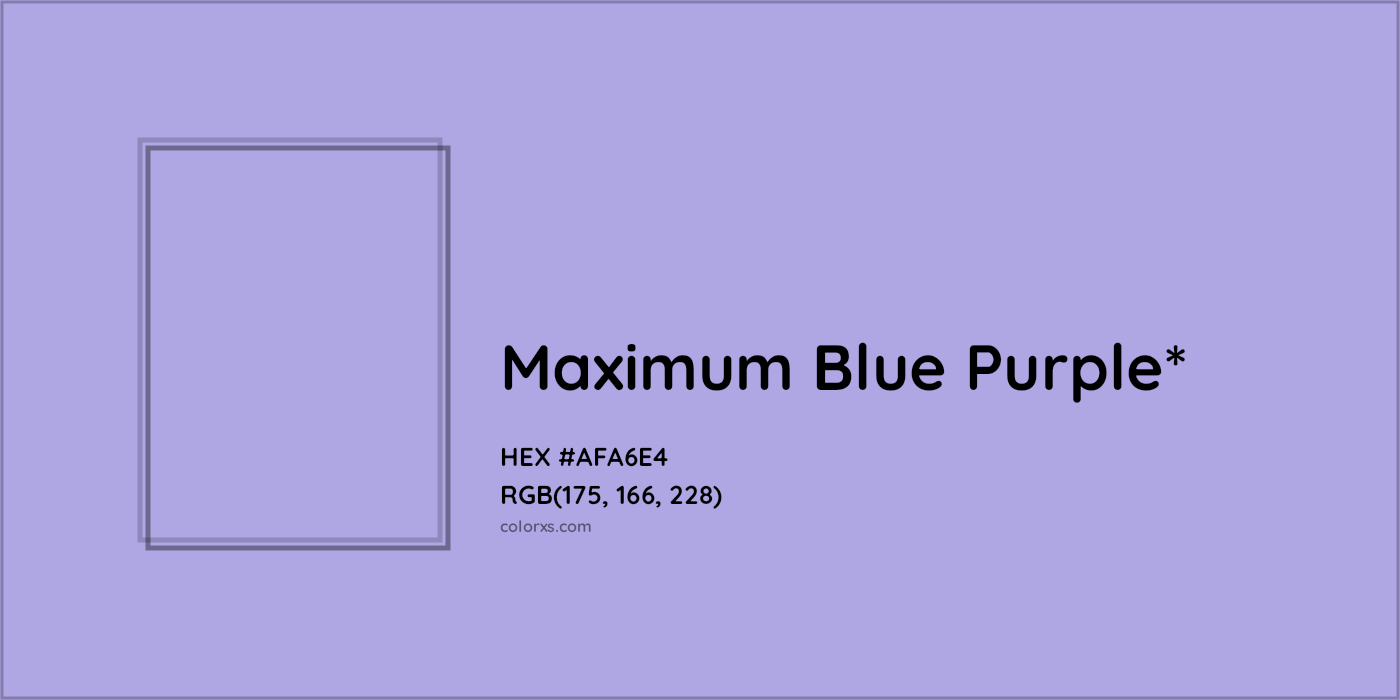 HEX #AFA6E4 Color Name, Color Code, Palettes, Similar Paints, Images