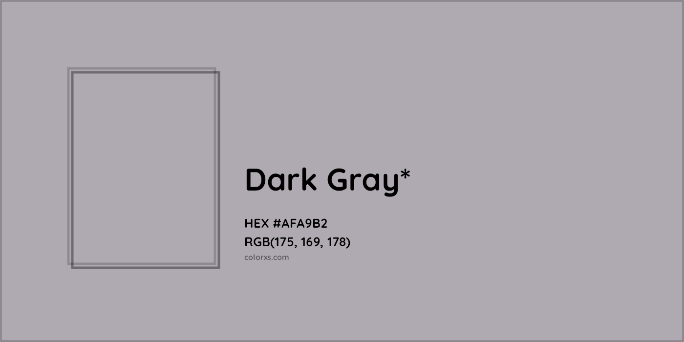 HEX #AFA9B2 Color Name, Color Code, Palettes, Similar Paints, Images