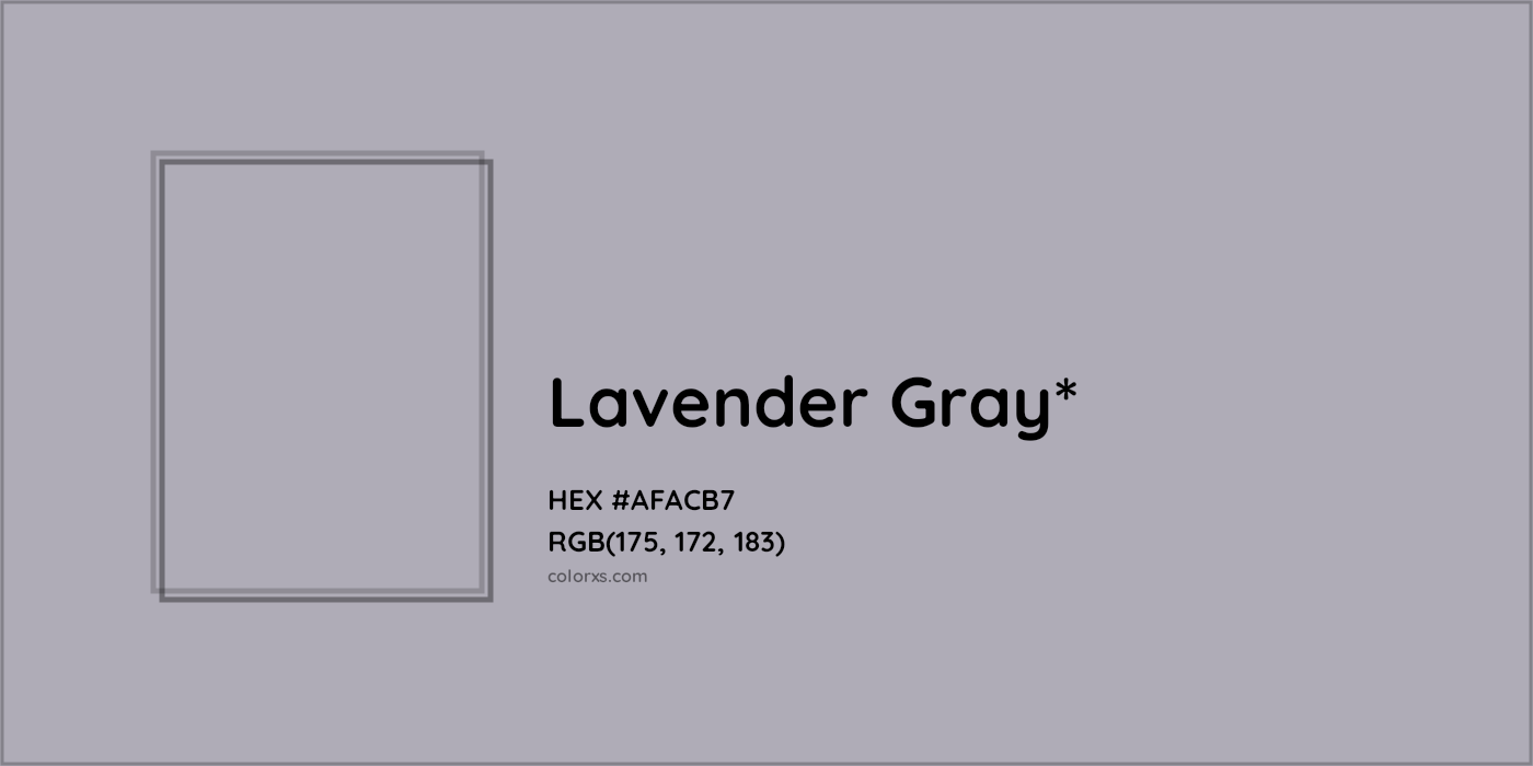 HEX #AFACB7 Color Name, Color Code, Palettes, Similar Paints, Images