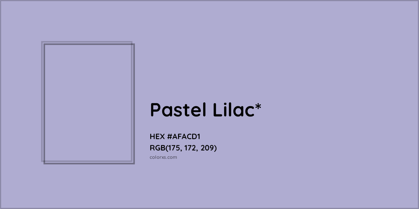 HEX #AFACD1 Color Name, Color Code, Palettes, Similar Paints, Images