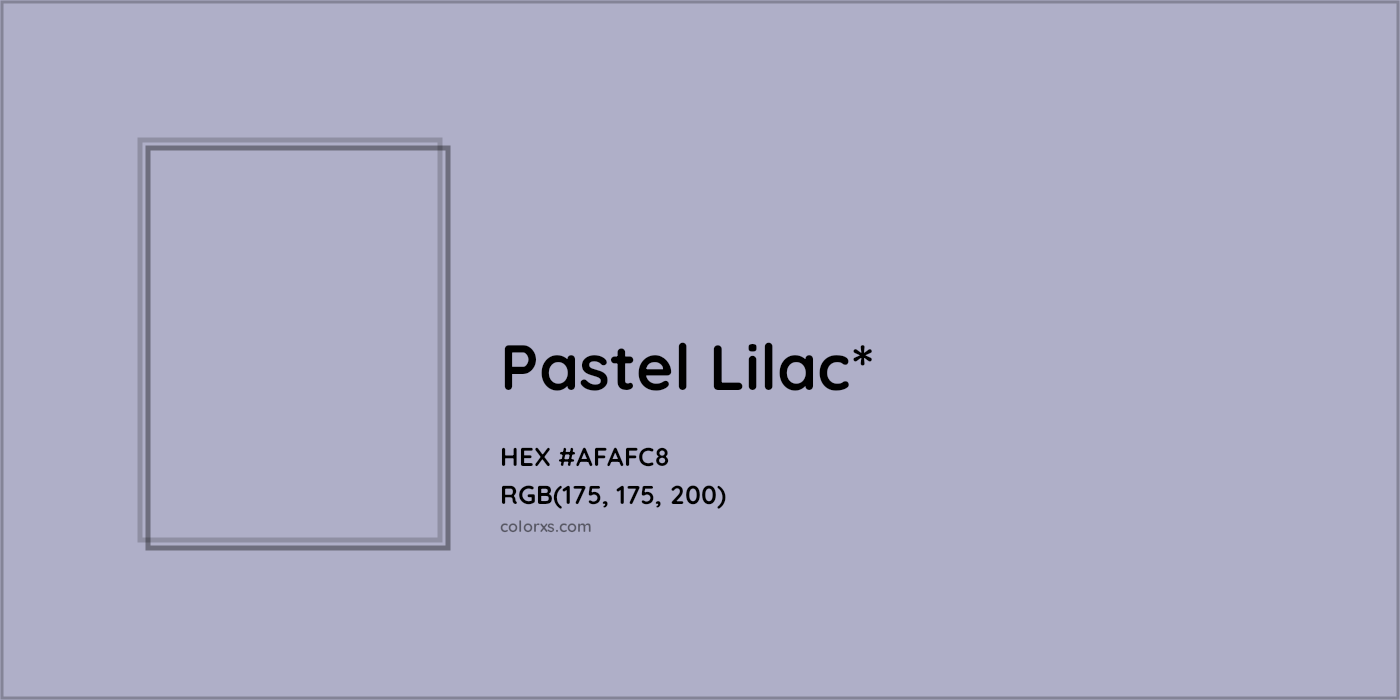 HEX #AFAFC8 Color Name, Color Code, Palettes, Similar Paints, Images