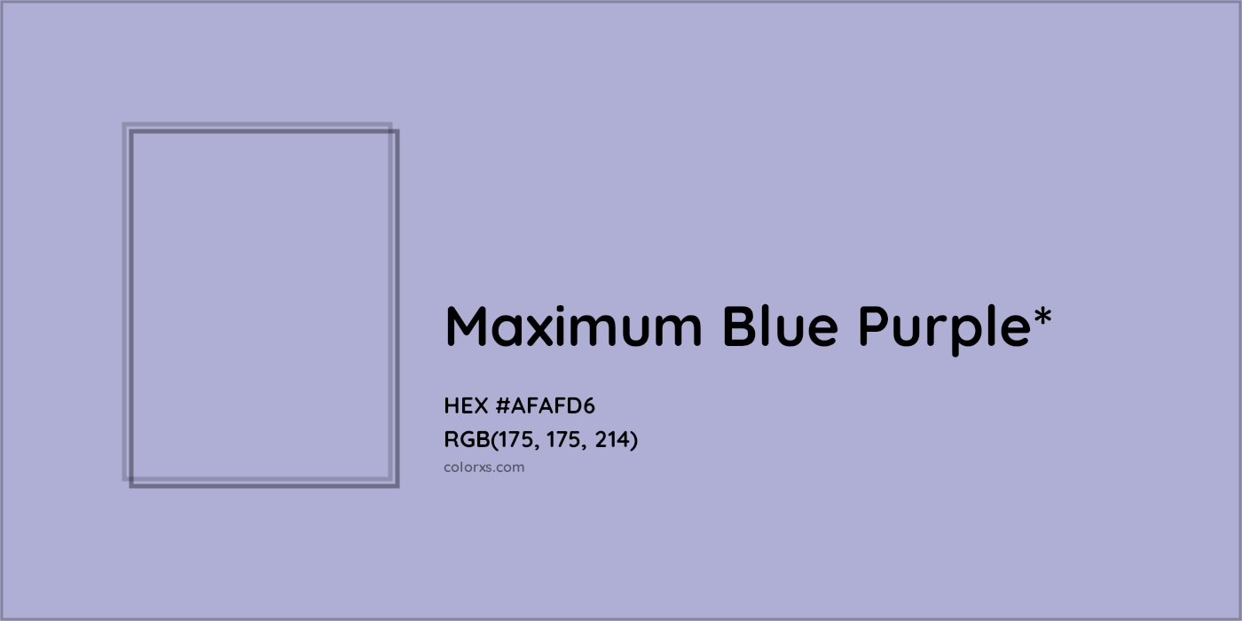 HEX #AFAFD6 Color Name, Color Code, Palettes, Similar Paints, Images