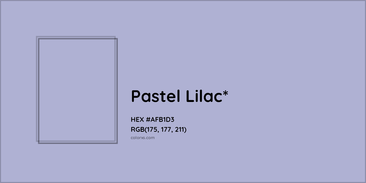 HEX #AFB1D3 Color Name, Color Code, Palettes, Similar Paints, Images