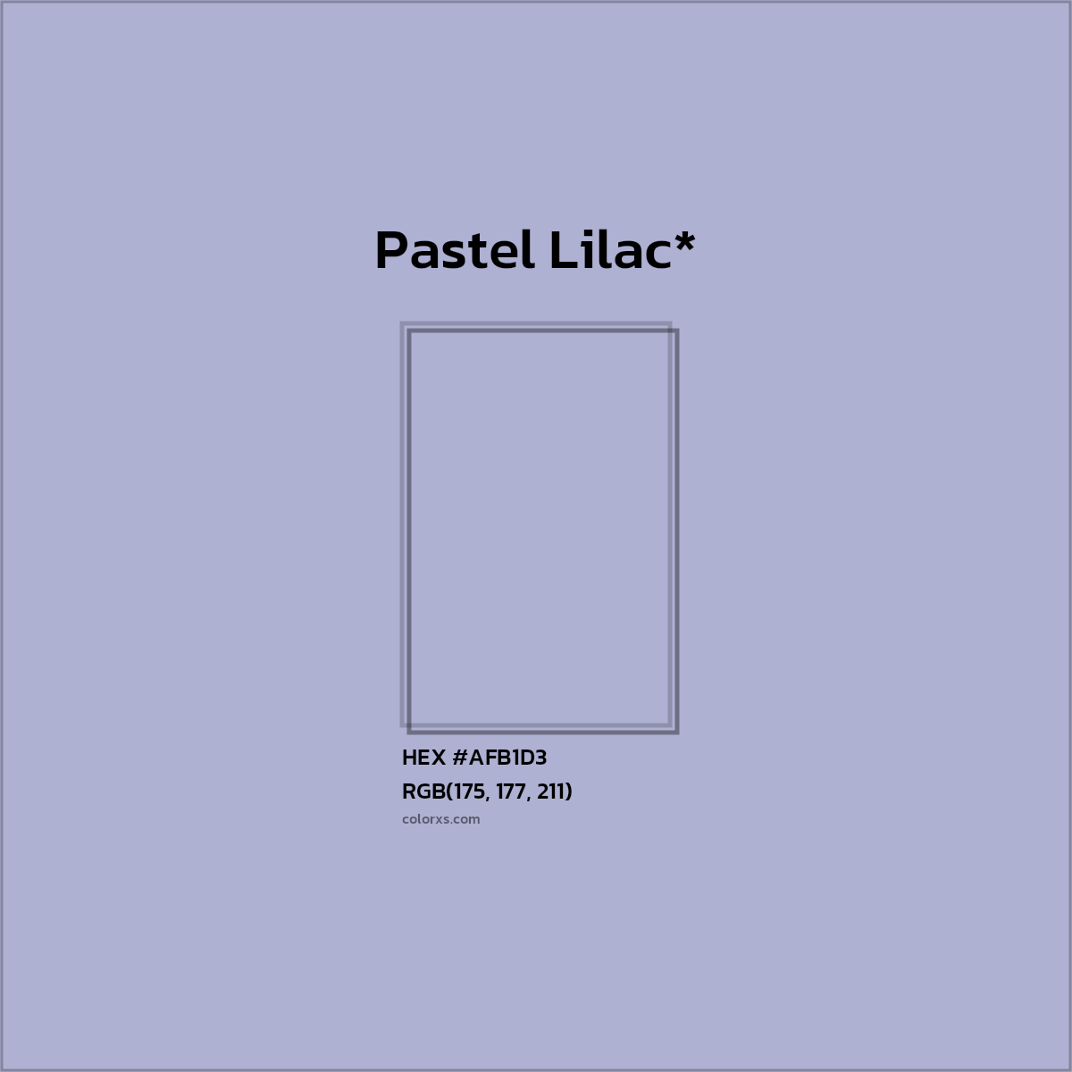 HEX #AFB1D3 Color Name, Color Code, Palettes, Similar Paints, Images