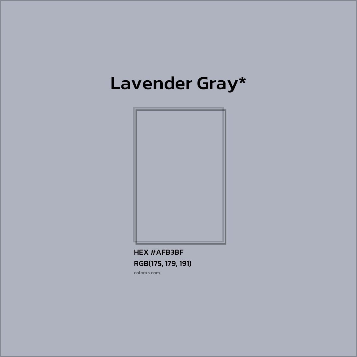 HEX #AFB3BF Color Name, Color Code, Palettes, Similar Paints, Images