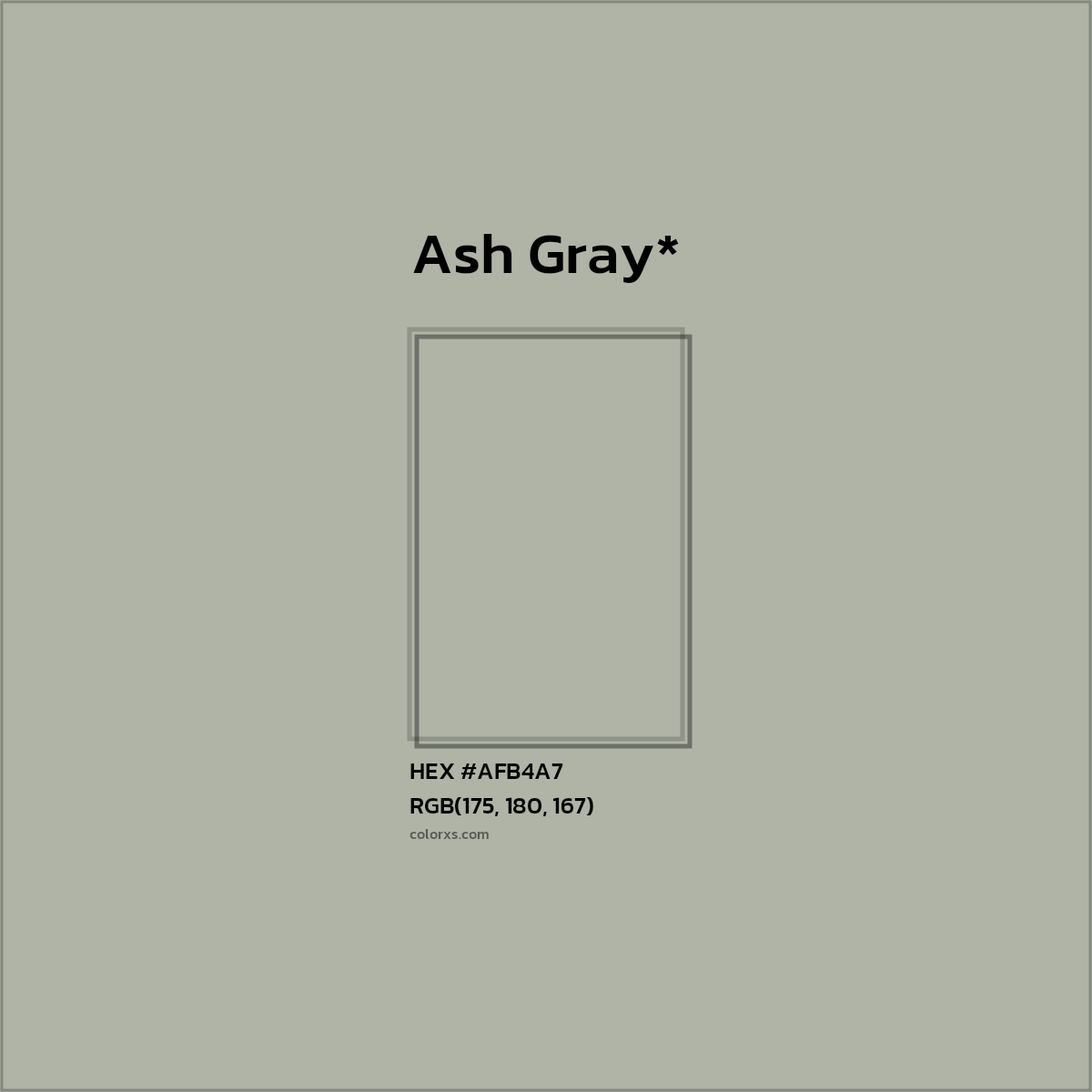 HEX #AFB4A7 Color Name, Color Code, Palettes, Similar Paints, Images