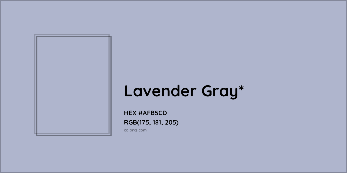 HEX #AFB5CD Color Name, Color Code, Palettes, Similar Paints, Images