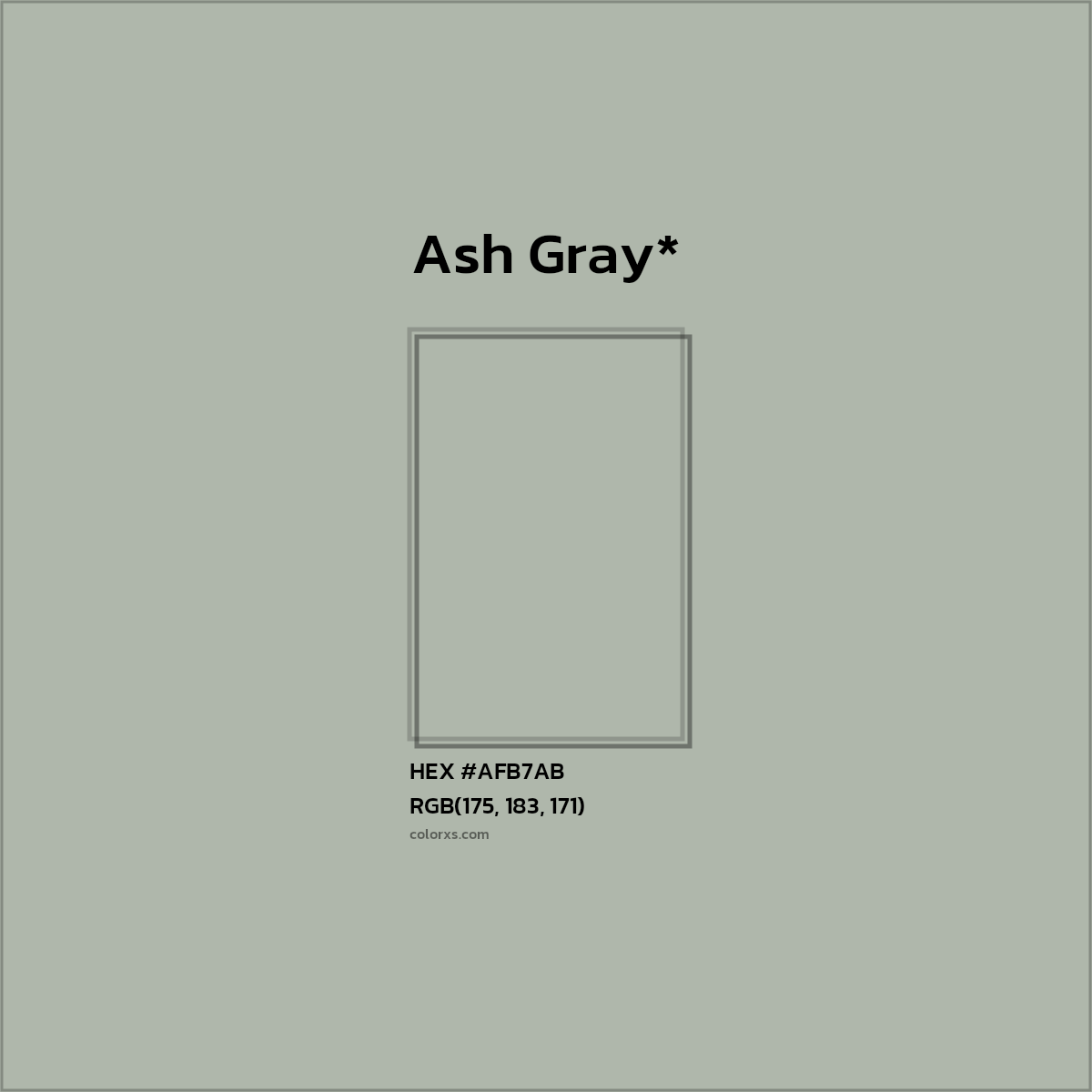 HEX #AFB7AB Color Name, Color Code, Palettes, Similar Paints, Images