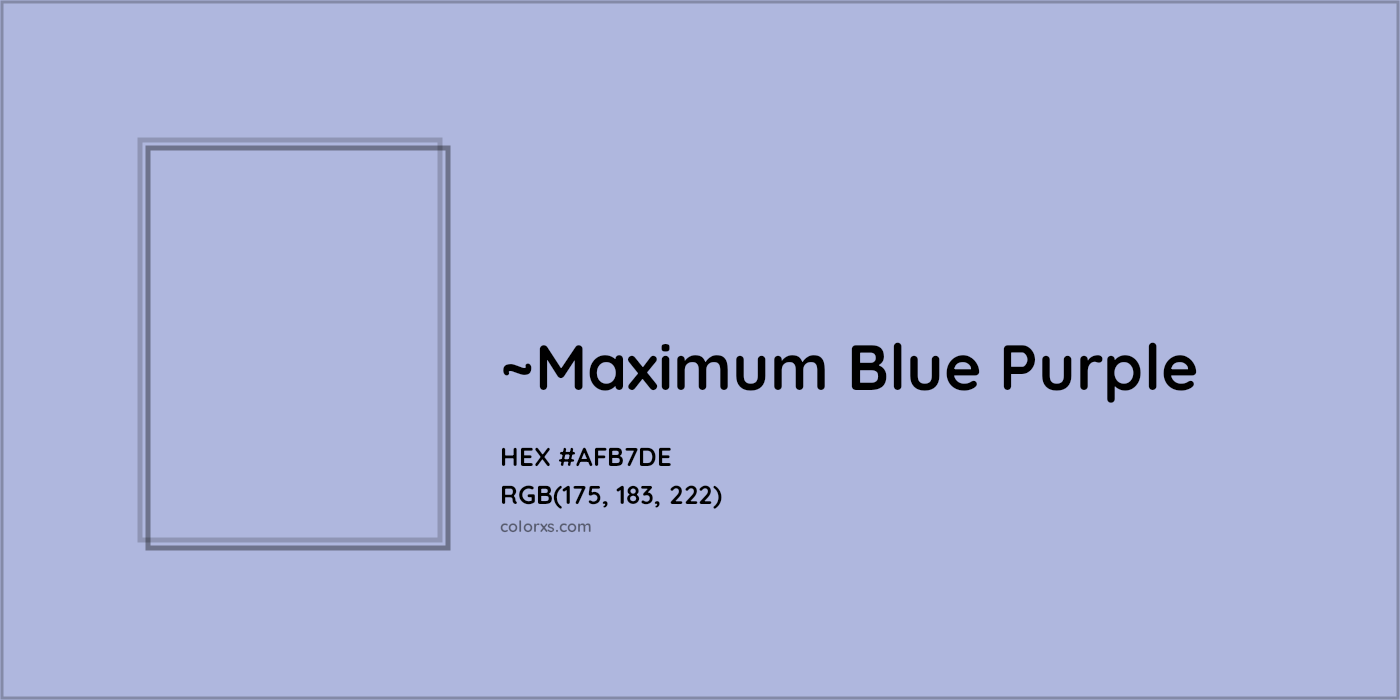 HEX #AFB7DE Color Name, Color Code, Palettes, Similar Paints, Images