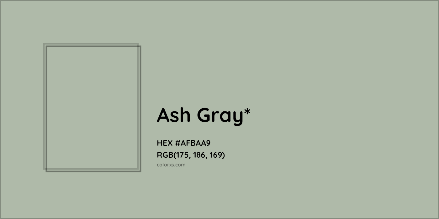 HEX #AFBAA9 Color Name, Color Code, Palettes, Similar Paints, Images