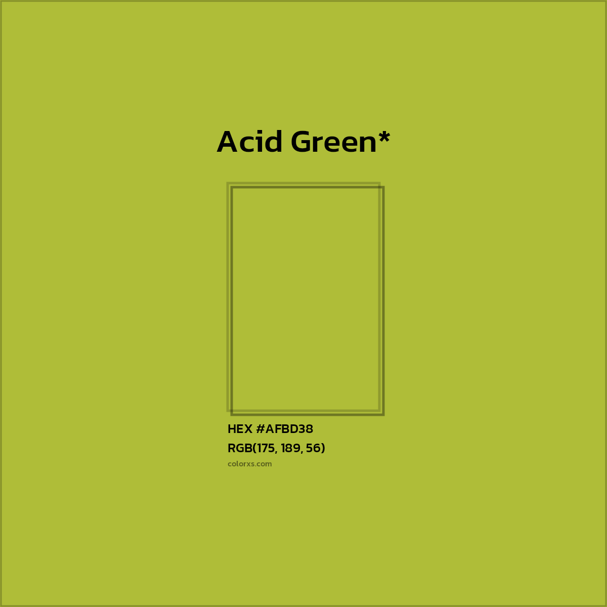 HEX #AFBD38 Color Name, Color Code, Palettes, Similar Paints, Images