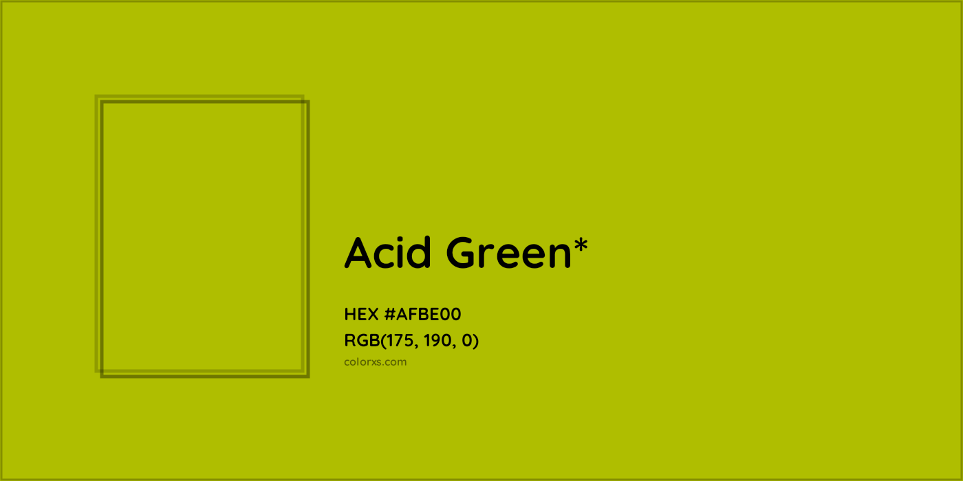 HEX #AFBE00 Color Name, Color Code, Palettes, Similar Paints, Images