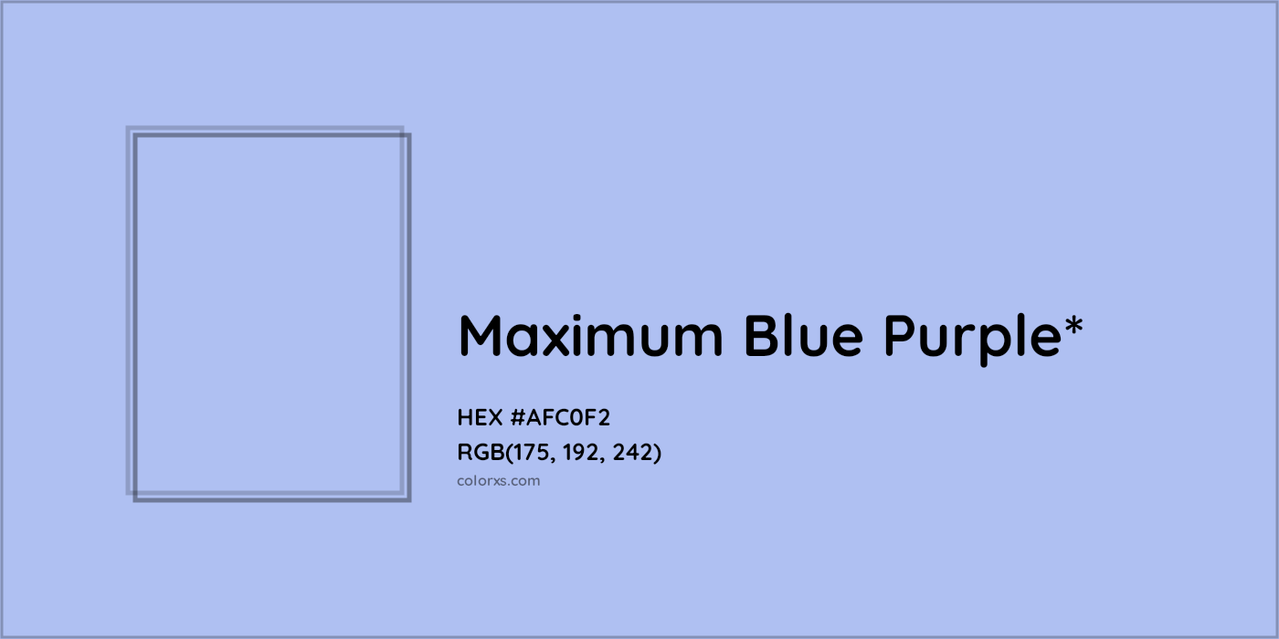 HEX #AFC0F2 Color Name, Color Code, Palettes, Similar Paints, Images