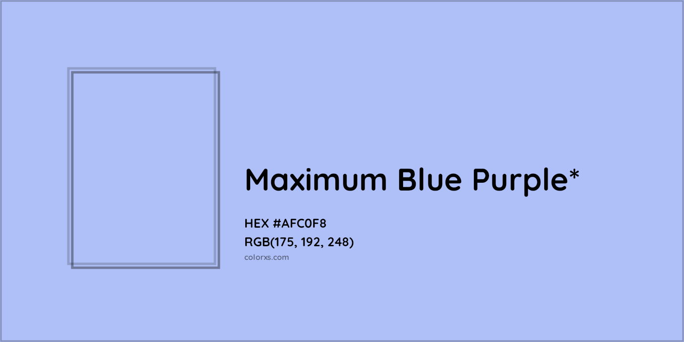 HEX #AFC0F8 Color Name, Color Code, Palettes, Similar Paints, Images
