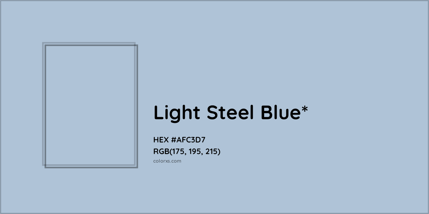 HEX #AFC3D7 Color Name, Color Code, Palettes, Similar Paints, Images