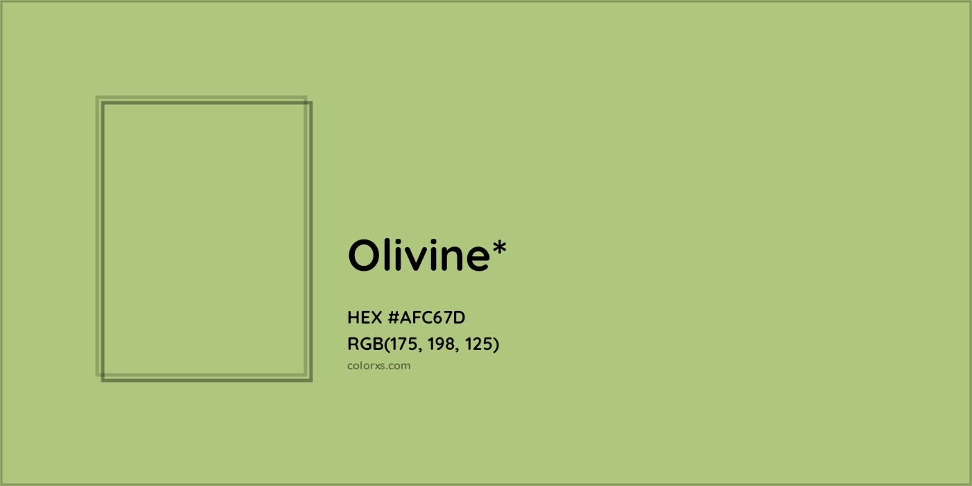 HEX #AFC67D Color Name, Color Code, Palettes, Similar Paints, Images