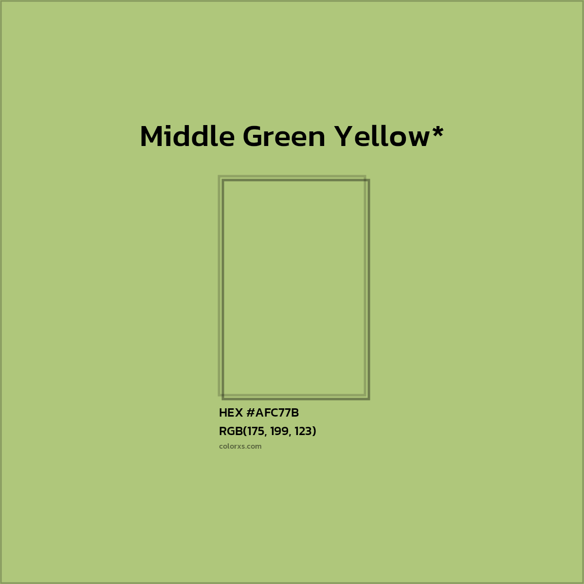 HEX #AFC77B Color Name, Color Code, Palettes, Similar Paints, Images
