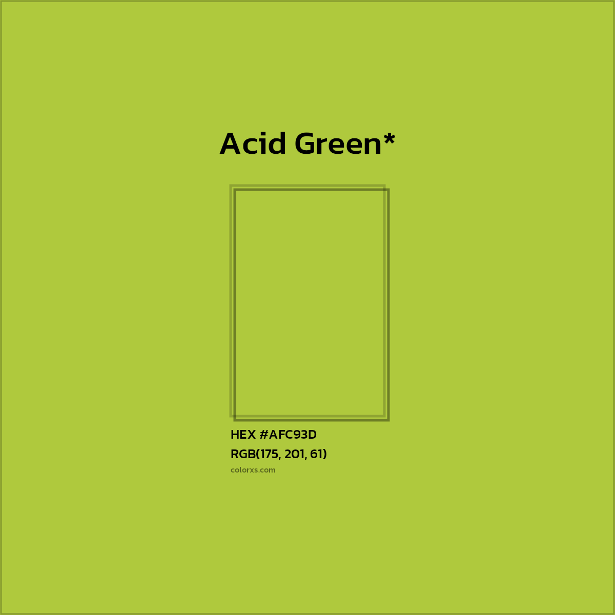 HEX #AFC93D Color Name, Color Code, Palettes, Similar Paints, Images