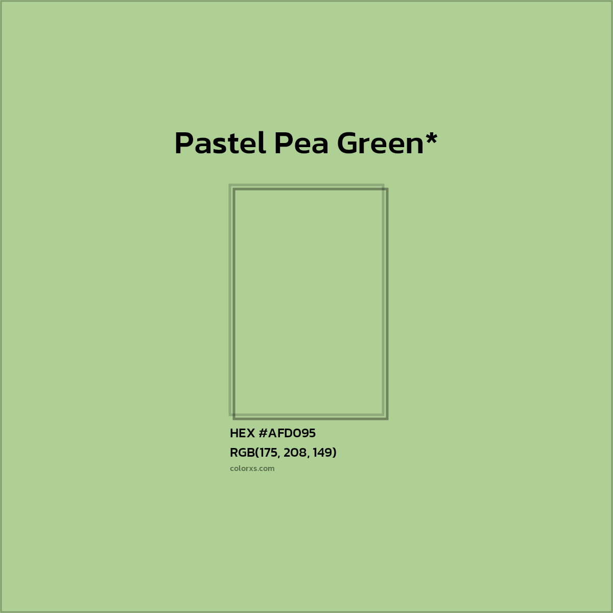 HEX #AFD095 Color Name, Color Code, Palettes, Similar Paints, Images