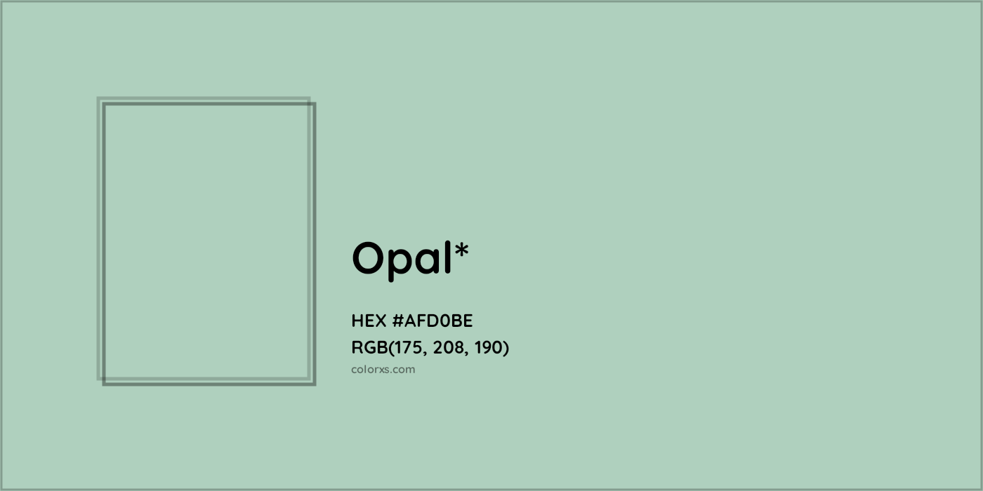 HEX #AFD0BE Color Name, Color Code, Palettes, Similar Paints, Images