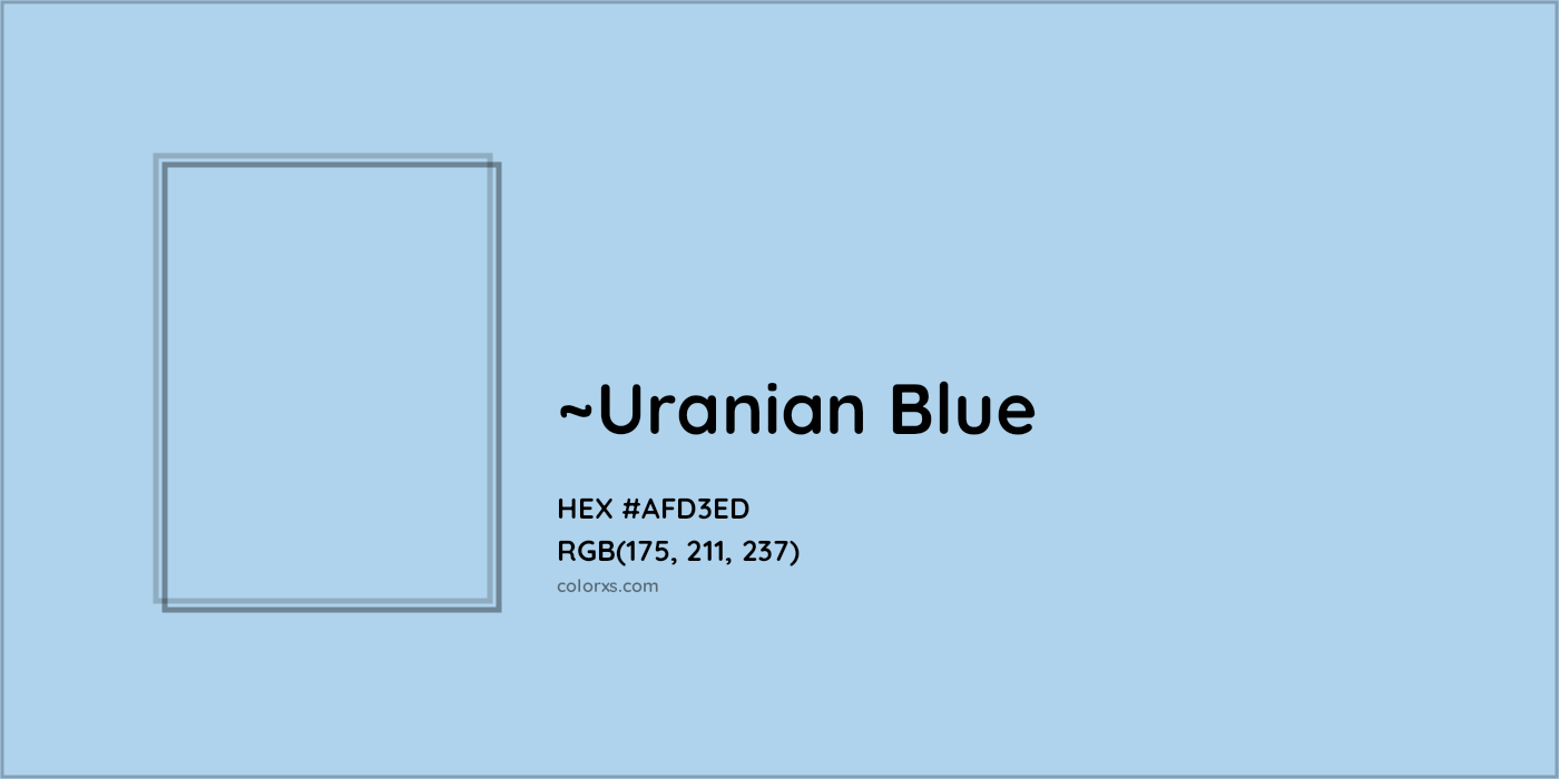 HEX #AFD3ED Color Name, Color Code, Palettes, Similar Paints, Images