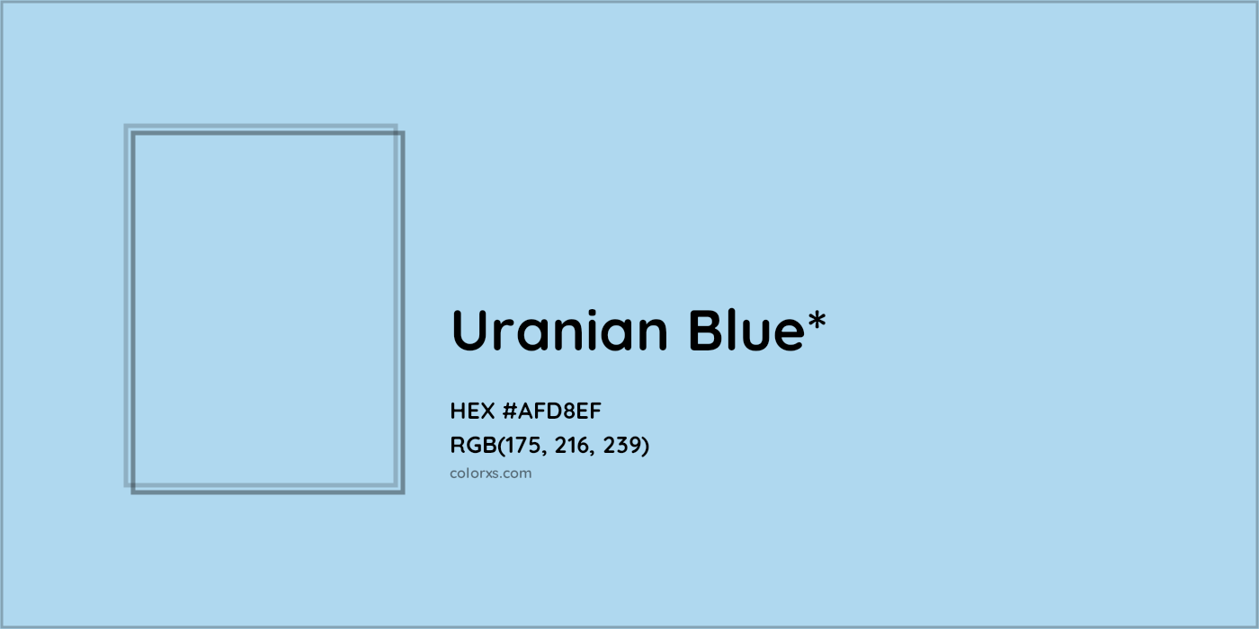 HEX #AFD8EF Color Name, Color Code, Palettes, Similar Paints, Images