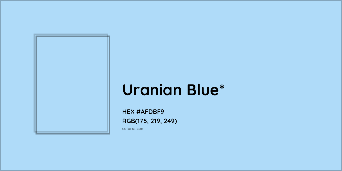 HEX #AFDBF9 Color Name, Color Code, Palettes, Similar Paints, Images