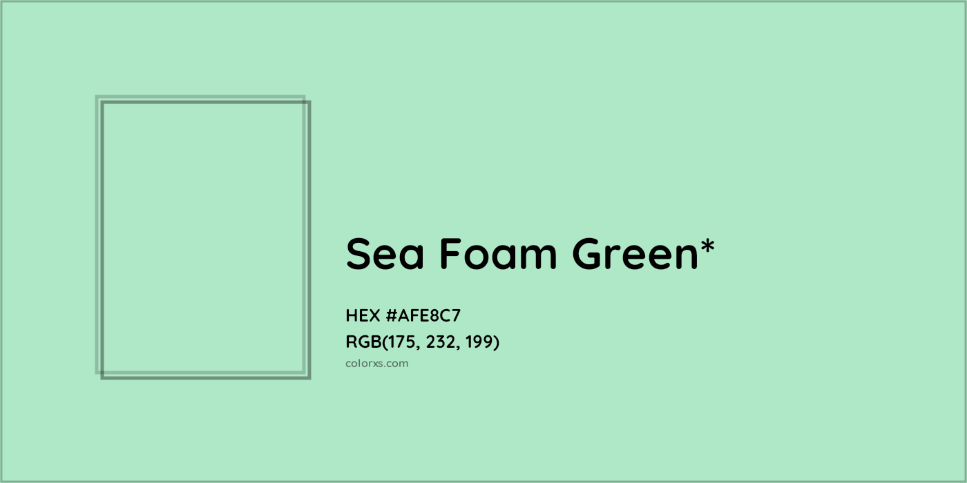 HEX #AFE8C7 Color Name, Color Code, Palettes, Similar Paints, Images