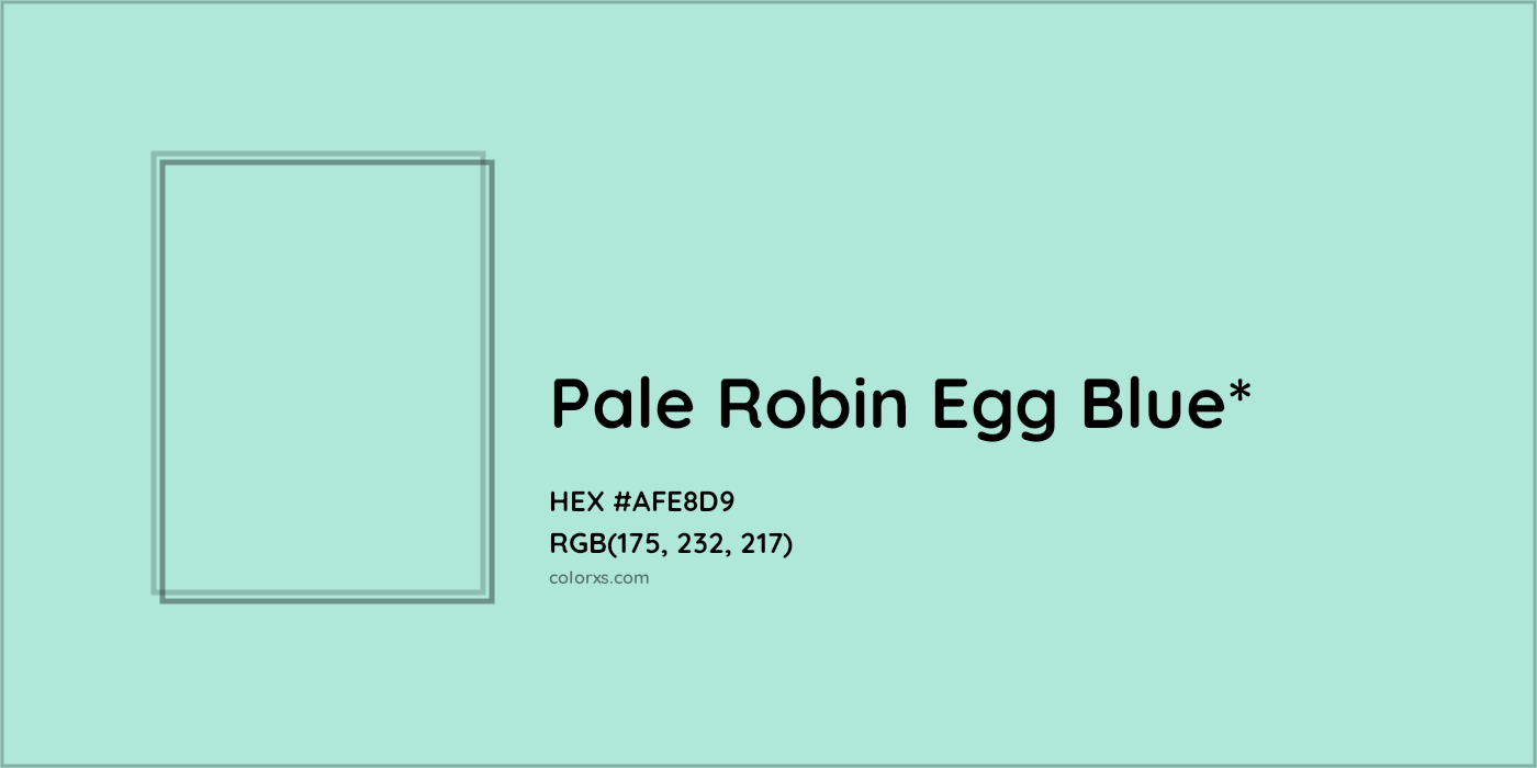 HEX #AFE8D9 Color Name, Color Code, Palettes, Similar Paints, Images