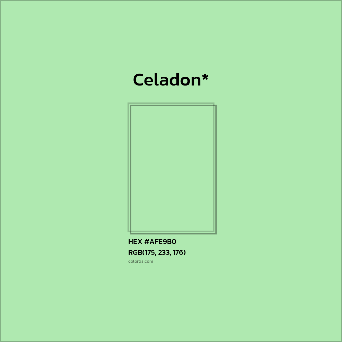 HEX #AFE9B0 Color Name, Color Code, Palettes, Similar Paints, Images