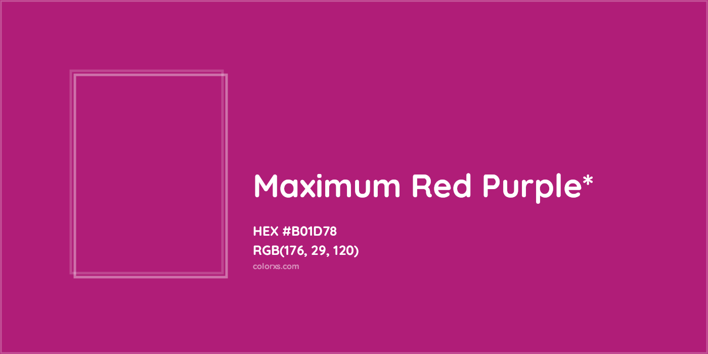 HEX #B01D78 Color Name, Color Code, Palettes, Similar Paints, Images