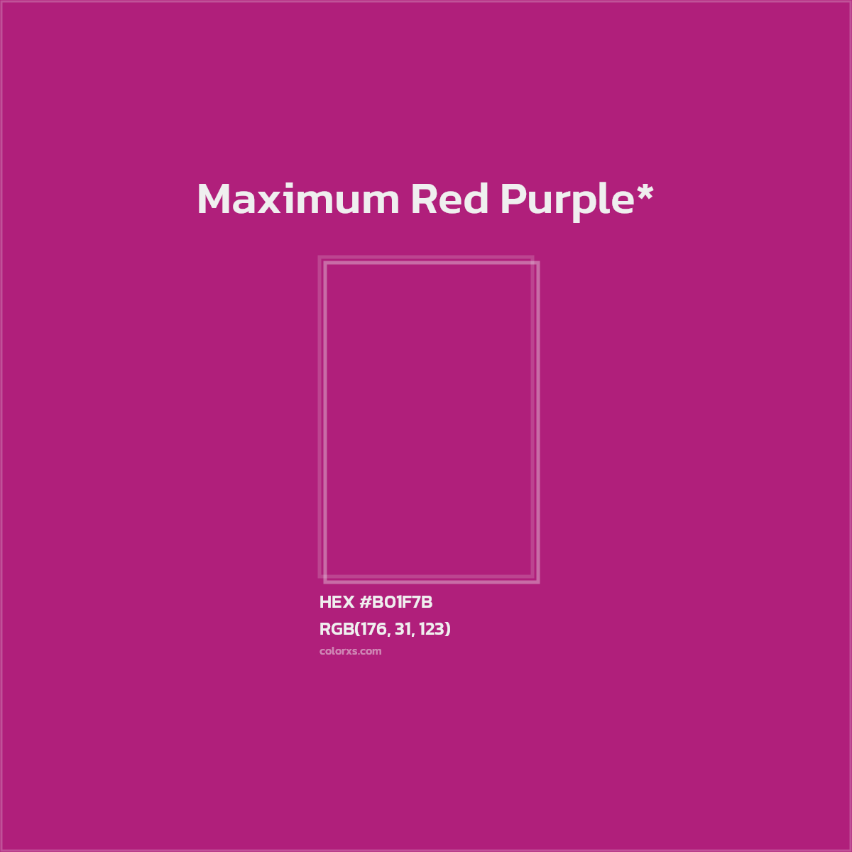HEX #B01F7B Color Name, Color Code, Palettes, Similar Paints, Images
