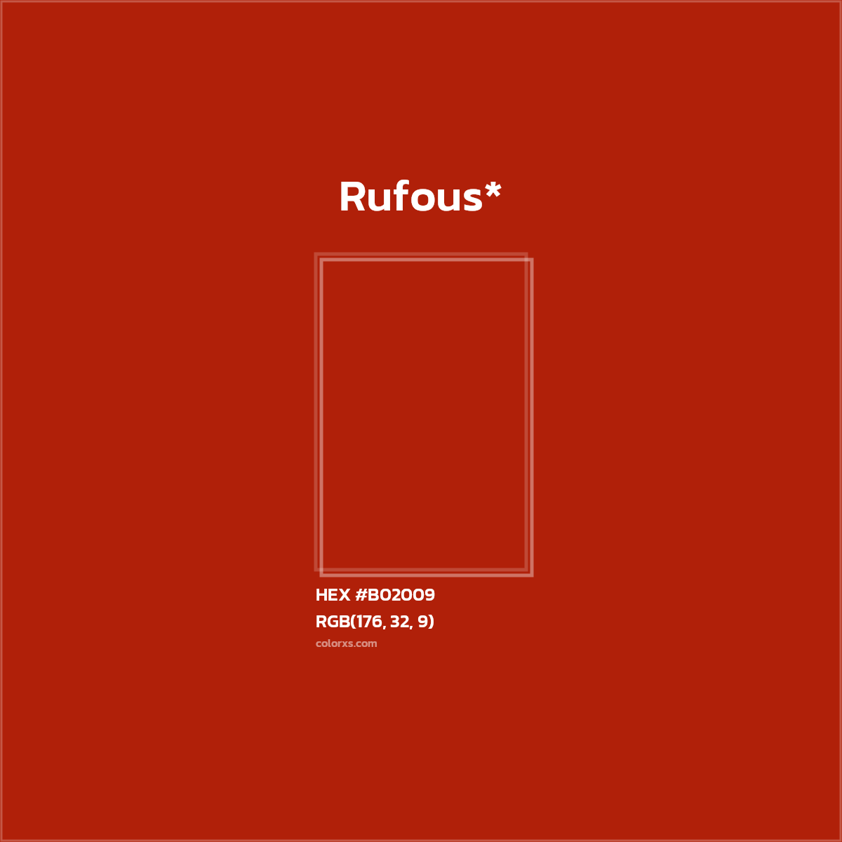 HEX #B02009 Color Name, Color Code, Palettes, Similar Paints, Images