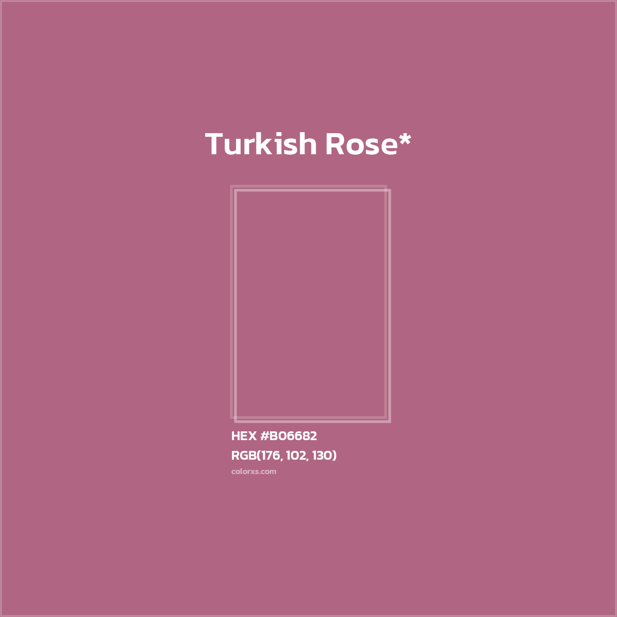 HEX #B06682 Color Name, Color Code, Palettes, Similar Paints, Images