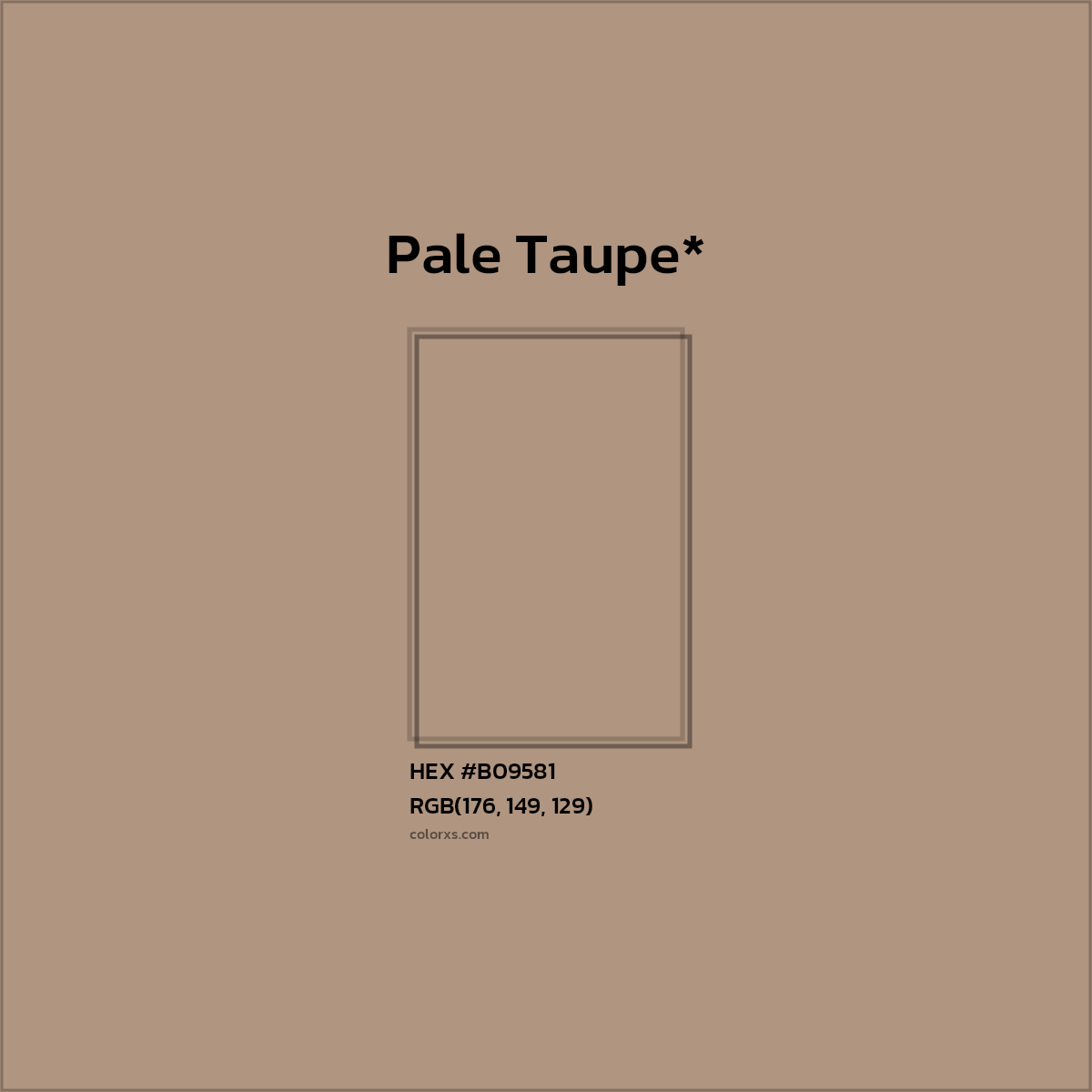 HEX #B09581 Color Name, Color Code, Palettes, Similar Paints, Images