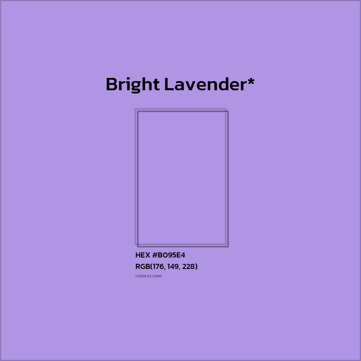 HEX #B095E4 Color Name, Color Code, Palettes, Similar Paints, Images